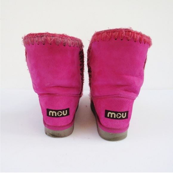 MOU Cyclamen Fuchsia Hot Pink Eskimo Boots - Picture 6 of 10